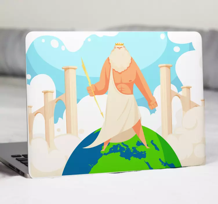 Mythical King Pose laptop skin - TenStickers