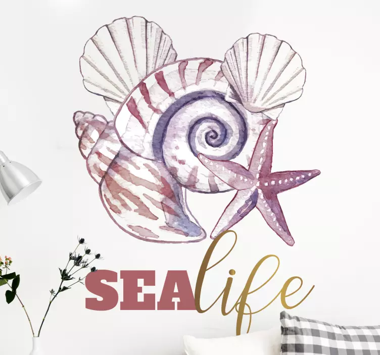 Nature wall sticker ocean life - TenStickers