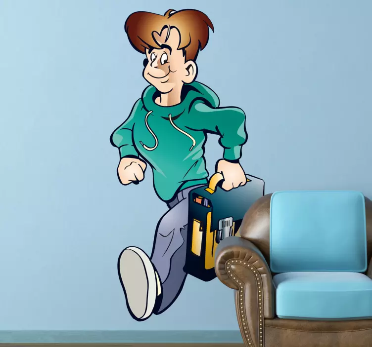 Off to School Decorative Sticker - TenStickers