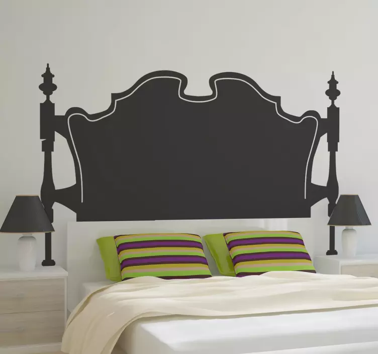 Old Fashion Headboard Wall Decal - TenStickers