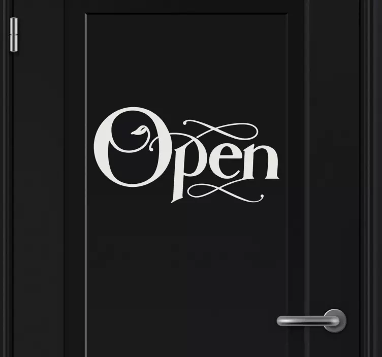 Open Door Sticker - TenStickers