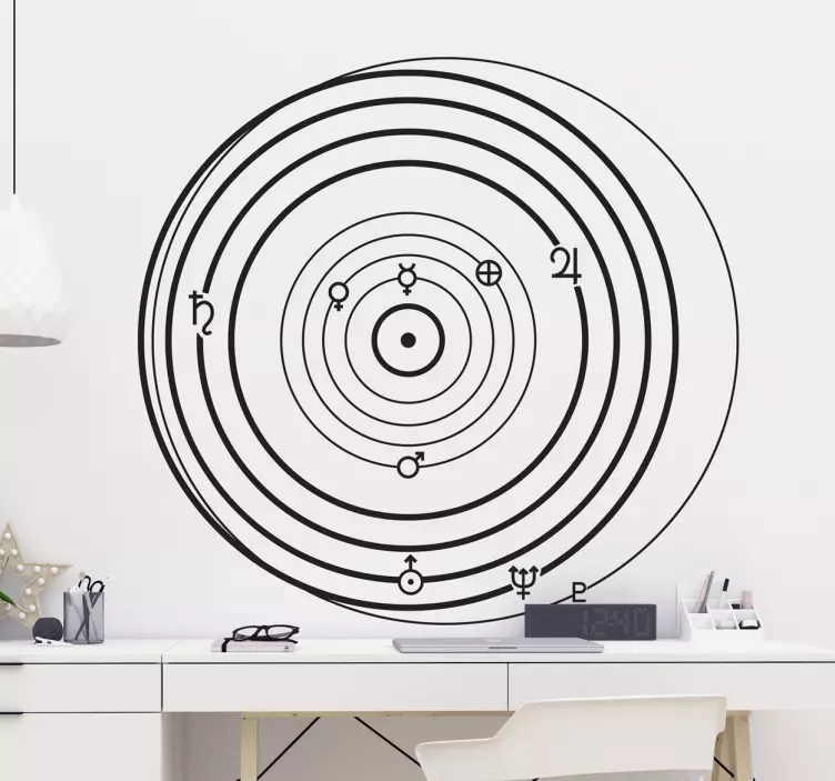 Orbital Diagram science sticker - TenStickers