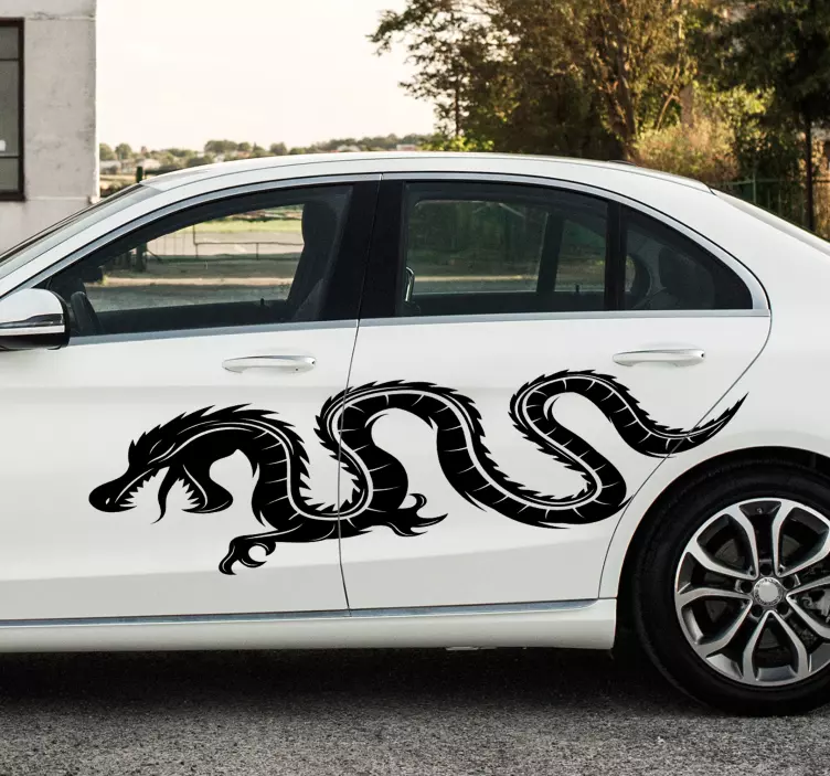 oriental dragon car sticker - TenStickers