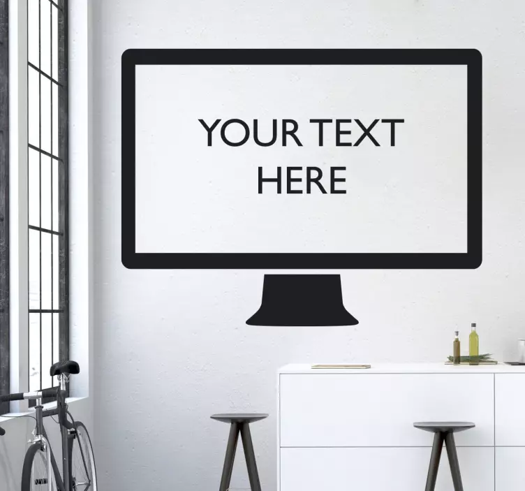 Personalised Computer Screen Sticker - TenStickers