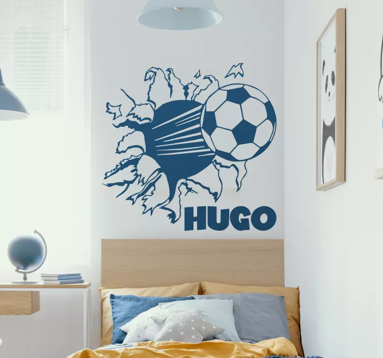 Personalised Football Wall Sticker - TenStickers