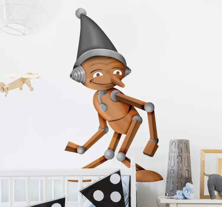 Classic Pinocchio Wall Sticker - TenStickers