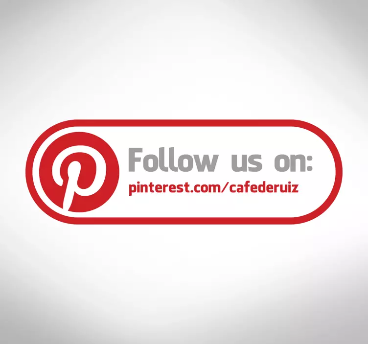 Pinterest Sign Window Sticker - TenStickers