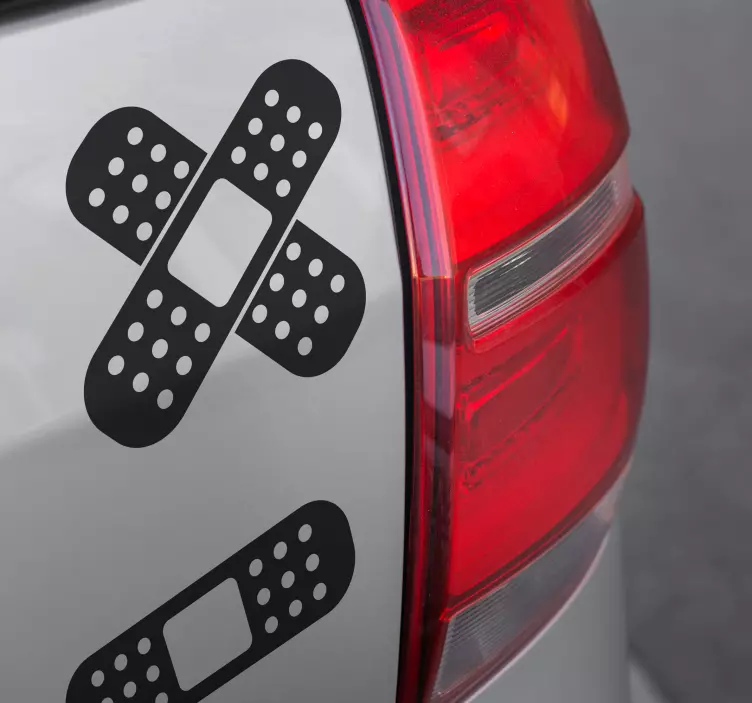 Plaster Style Vehicle Sticker - TenStickers