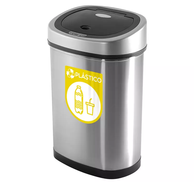 Plastic recycling  emoji sticker - TenStickers