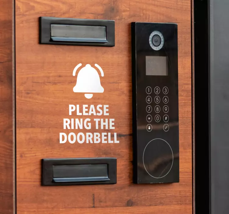 Please ring the doorbell. vinyl sign - TenStickers