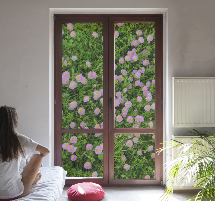 Polish flowers flower wall sticker - TenStickers