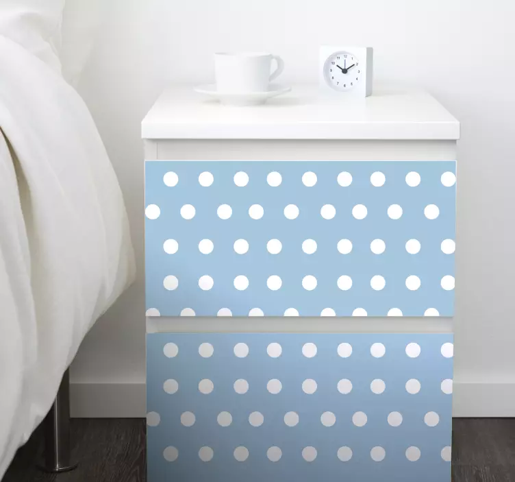 Polka Dot Furniture Decal - TenStickers