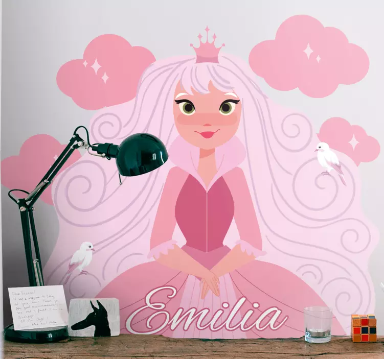 Princess Character Customization wall stickers for kid - TenStickers