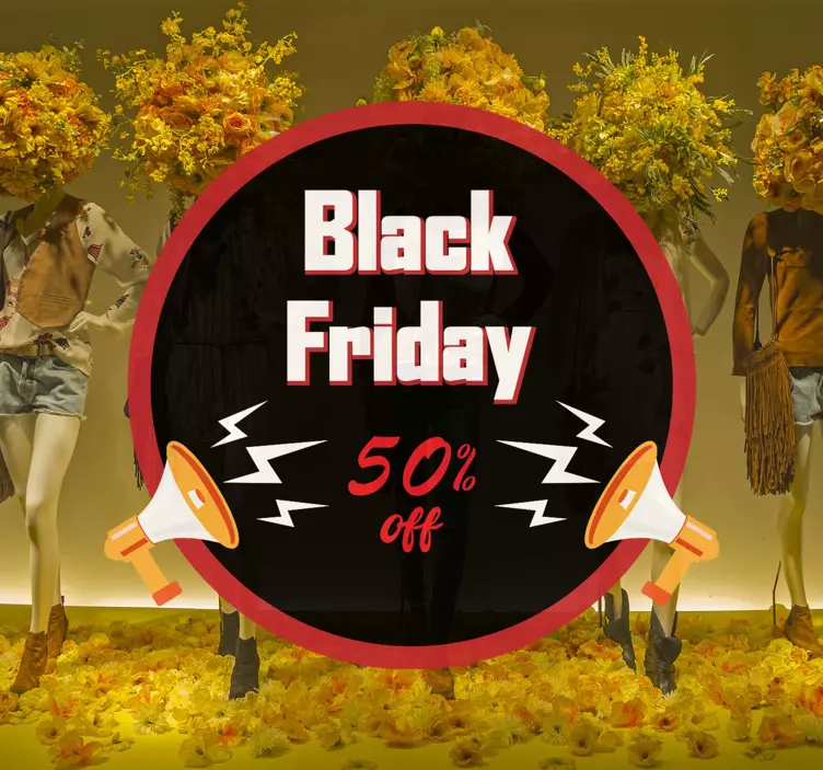 Promotional Discount Offer Black Friday sticker - TenStickers