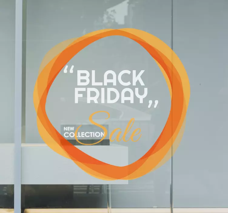 Promotional Sale Notification Black Friday sticker - TenStickers