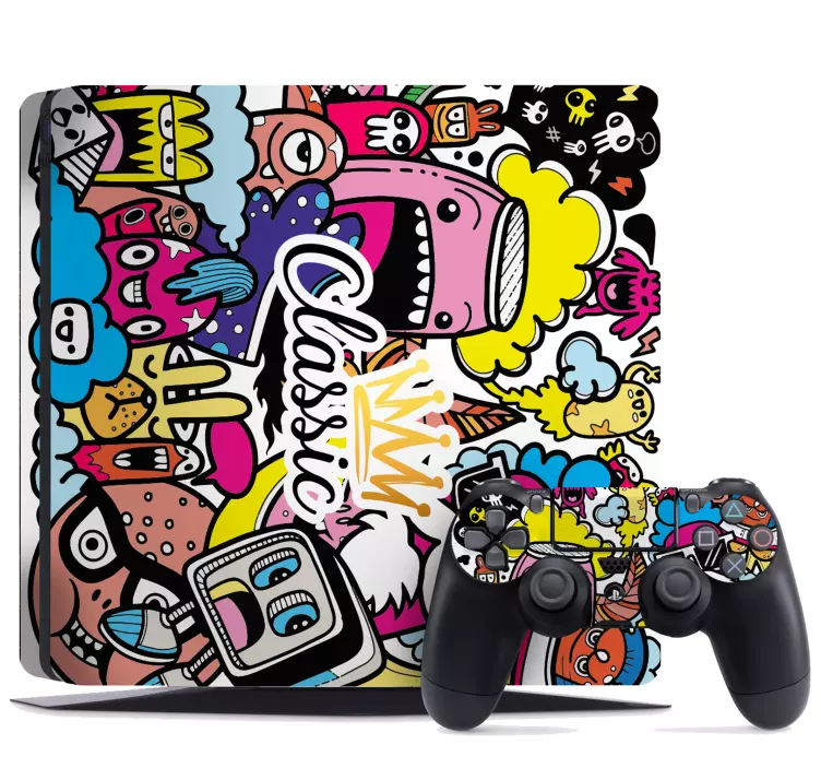 Ps4 skin vibrant animated personalities - TenStickers
