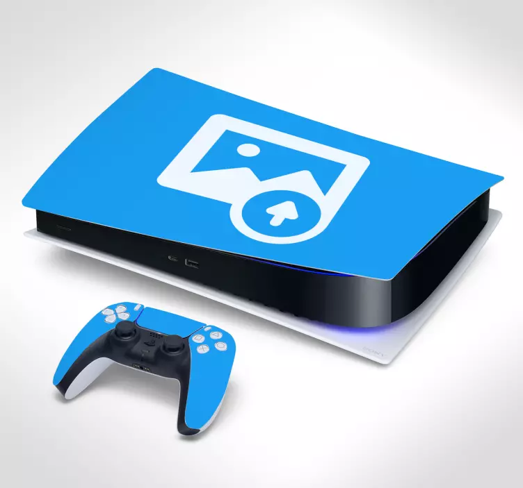 Customised photo design ps5 sticker - TenStickers