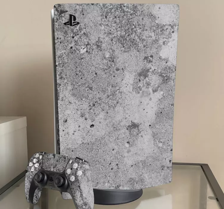 Ps5 skin concrete finish set - TenStickers