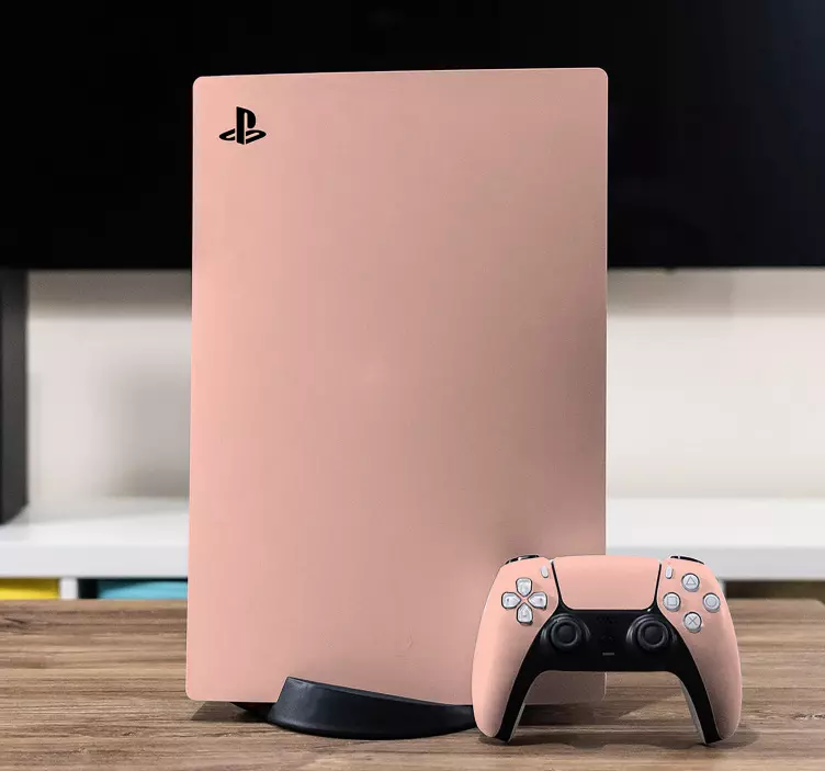Ps5 skin peach gaming accessories - TenStickers