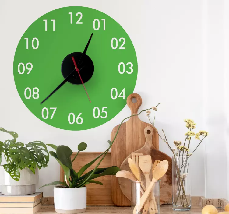 Round Wall Clock Sticker for you - TenStickers