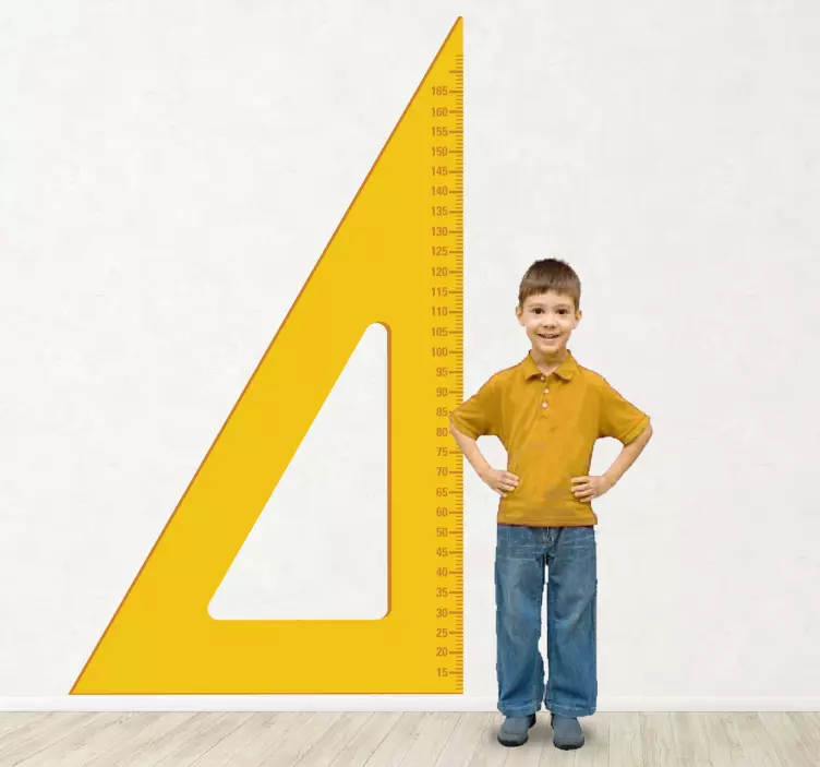 Ruler Height Chart Kids Sticker - TenStickers