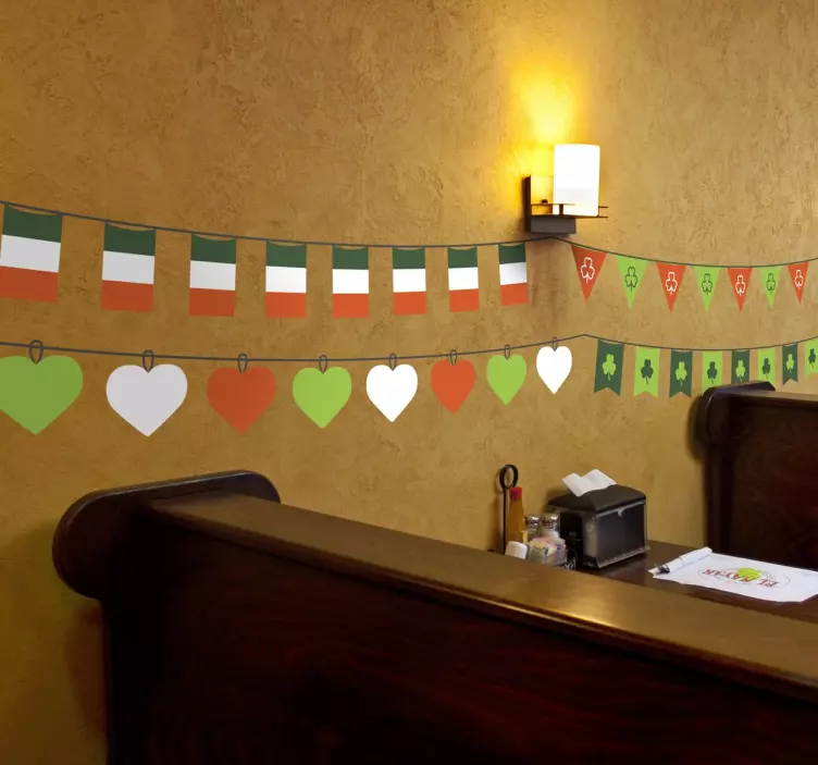 Saint Patrick's Day Bunting Sticker - TenStickers