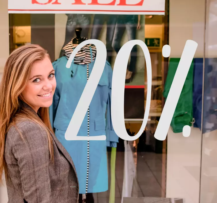 Sales sticker discount offer display - TenStickers