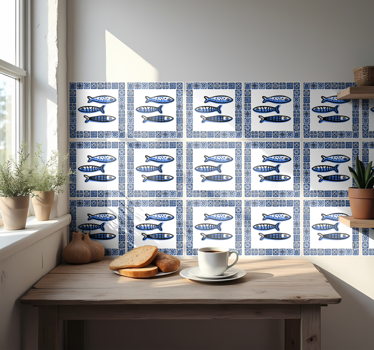 Sardines tile sticker - TenStickers
