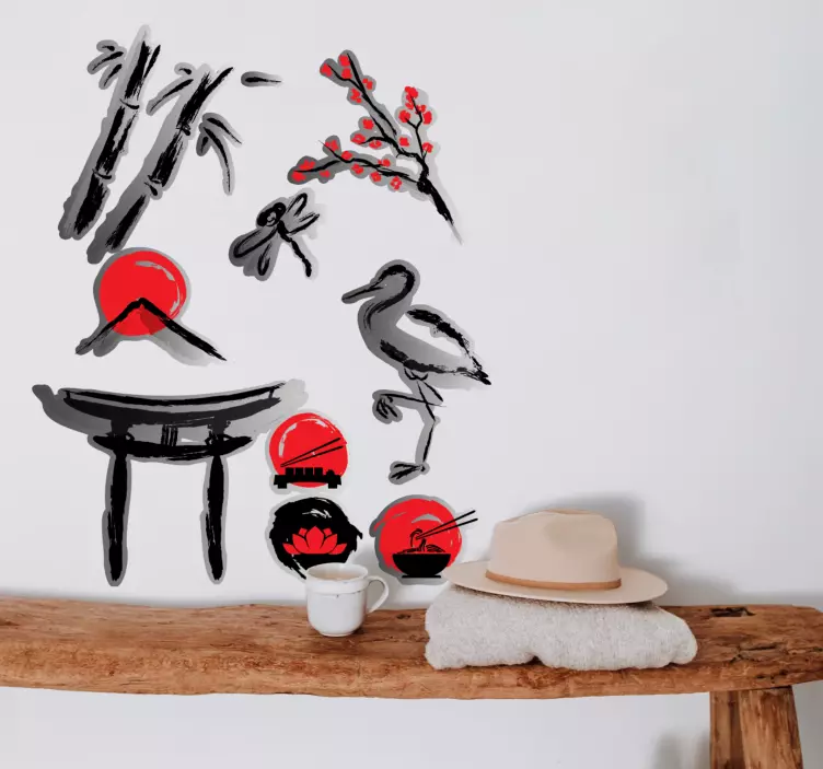 Serene Nature Elements wall sticker - TenStickers