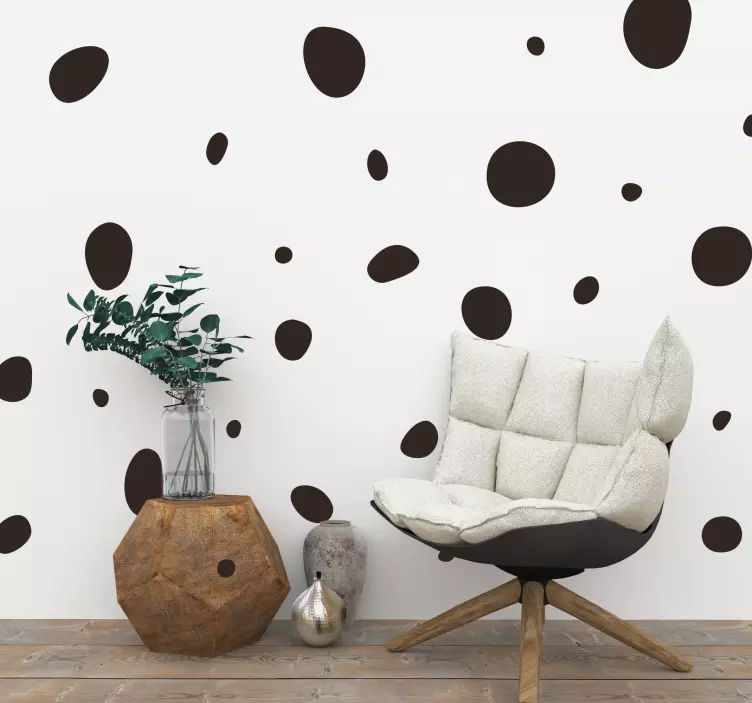 Set of  irregular abstract shapes geometric wall sticker - TenStickers
