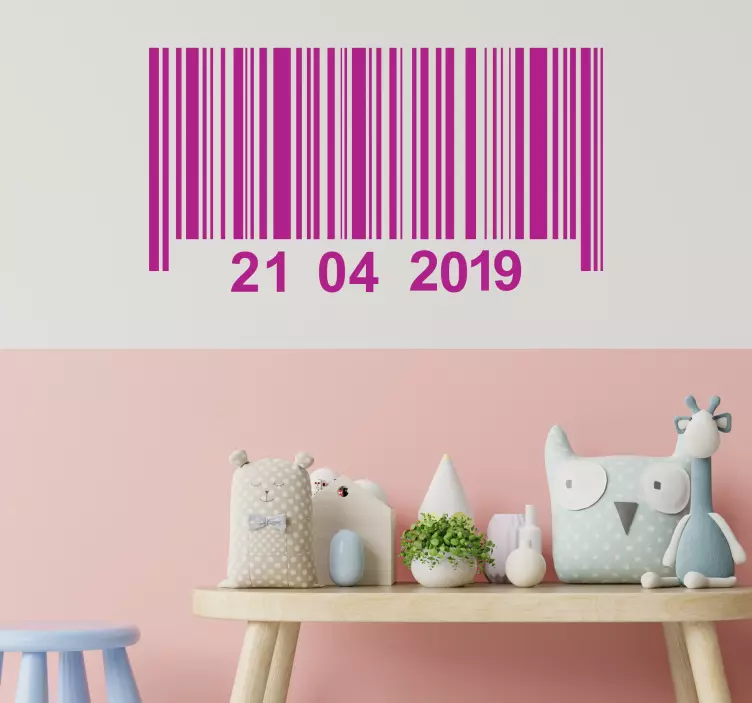 Shape sticker barcode personalization - TenStickers