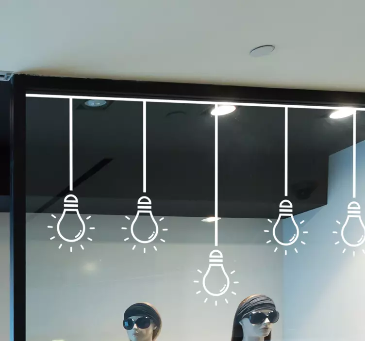 Shop window sticker for hanging light displays - TenStickers