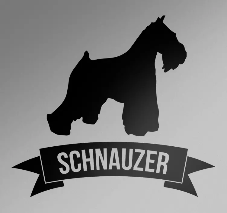 Silhouette Schnauzer Wall Sticker - TenStickers