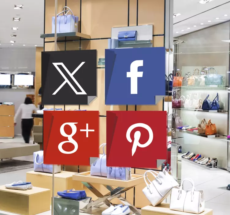 Social Media Wall Sticker - TenStickers