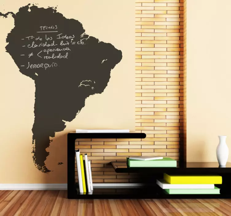 South America Blackboard Sticker - TenStickers