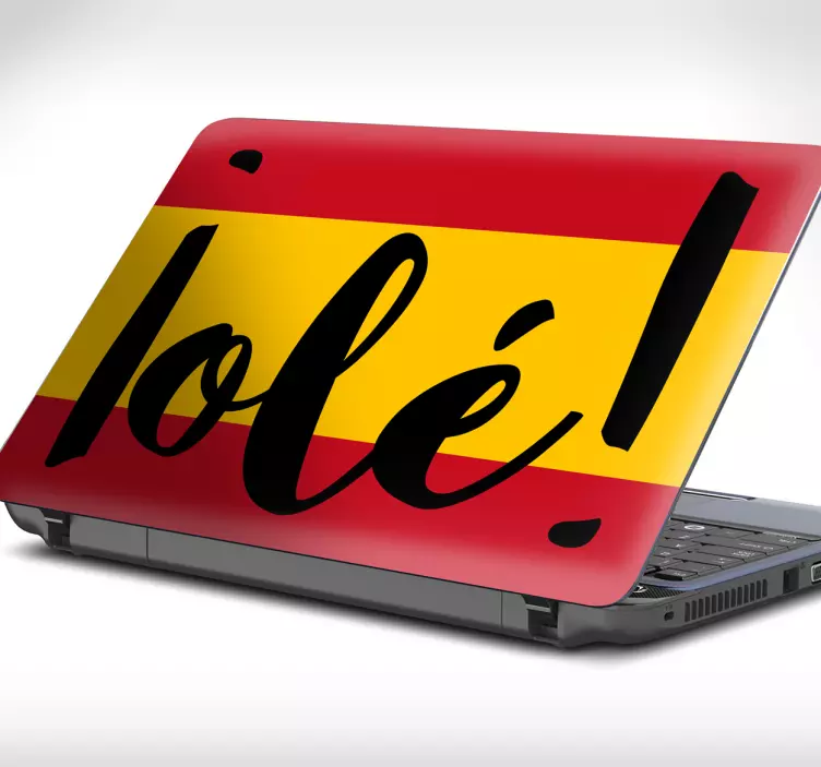 Spain’s Colors and Expression laptop skin - TenStickers
