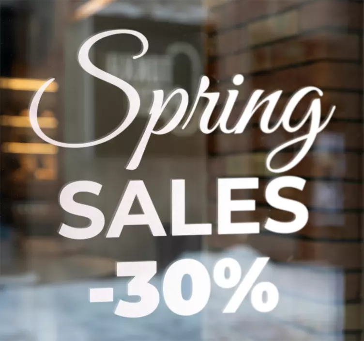 spring sales sale stickers - TenStickers