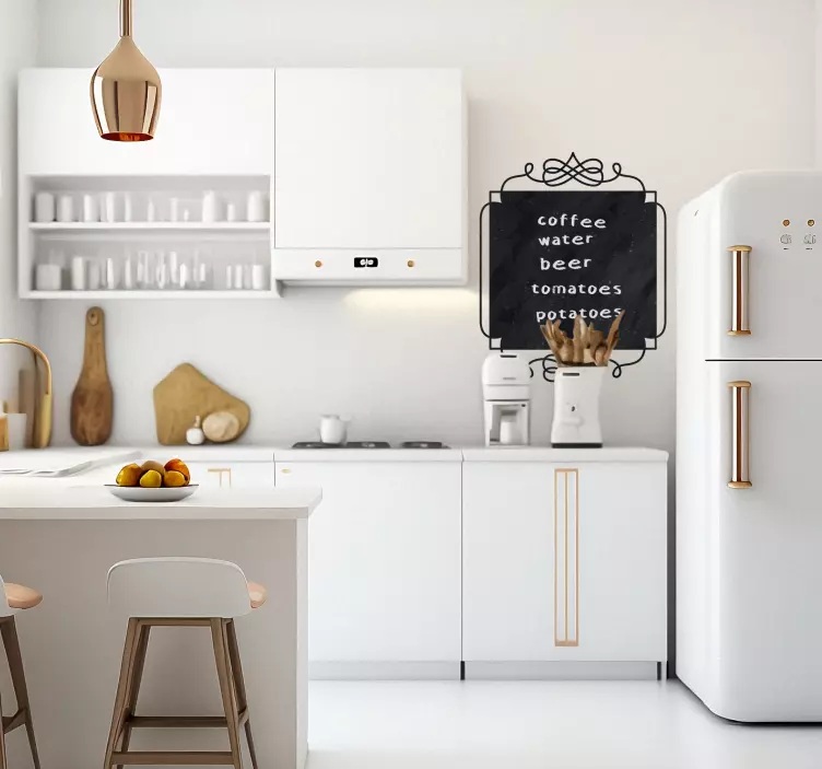 Square Vintage Blackboard vintage wall decor - TenStickers