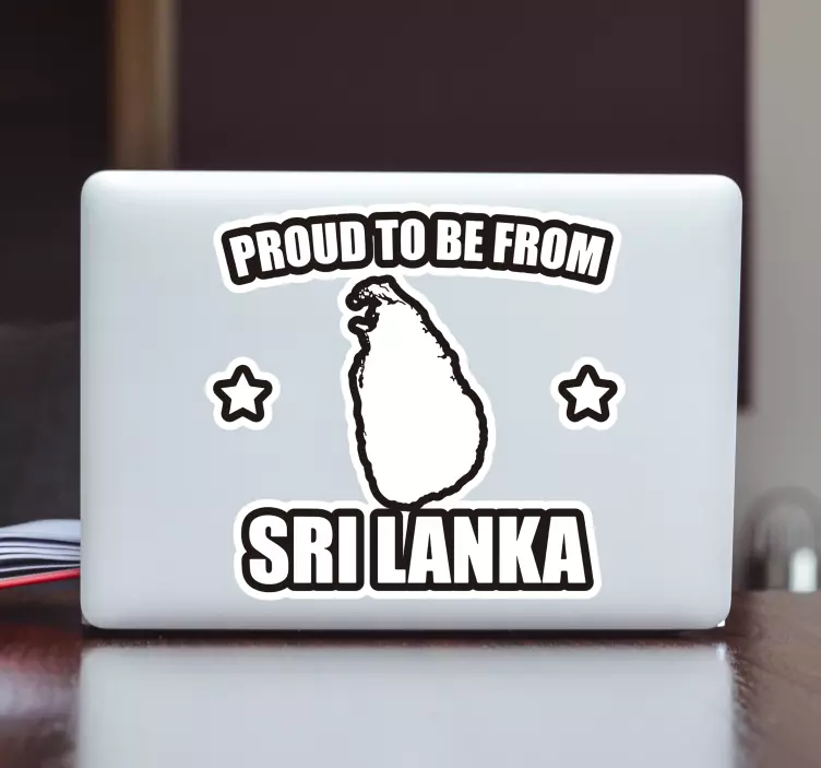 Sri Lanka Pride laptop sticker - TenStickers