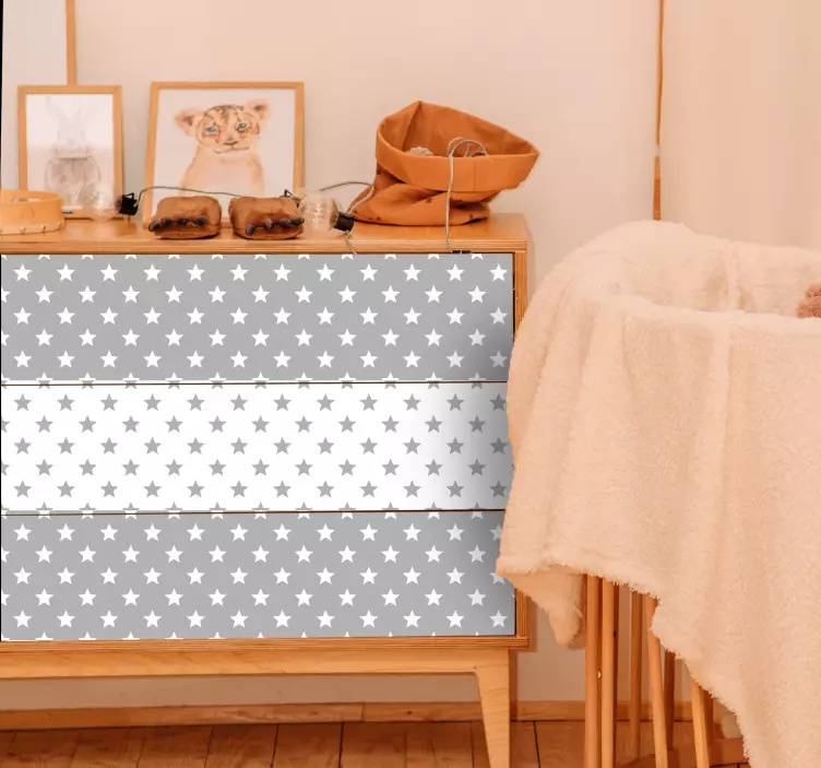 Star Pattern Cover furniture sticker - TenStickers