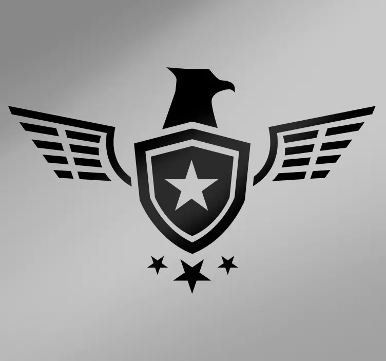 Army star motorbike sticker - TenStickers