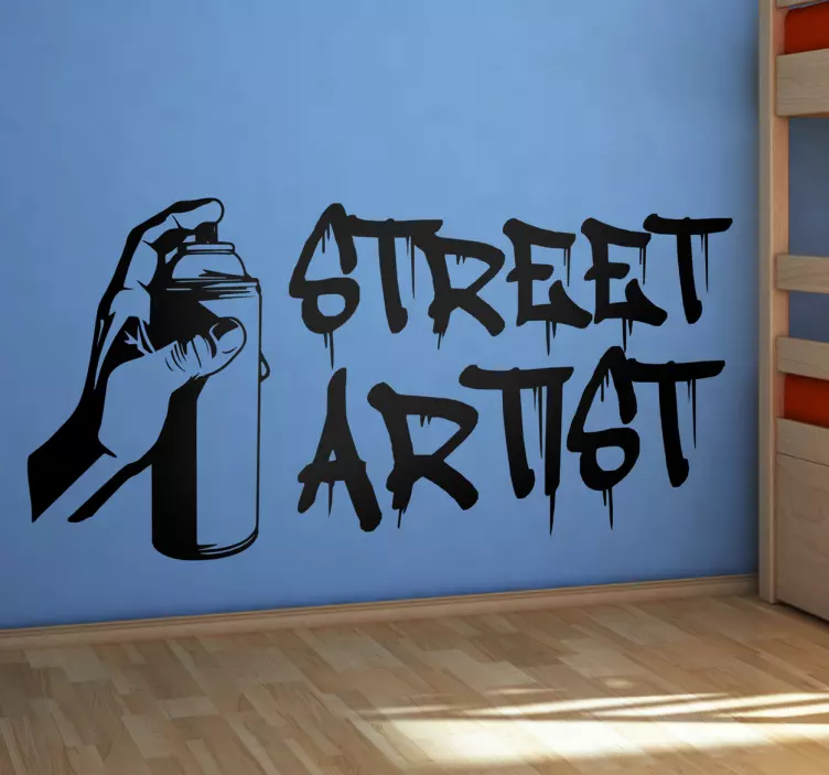 Street Artist Wall Sticker - TenStickers