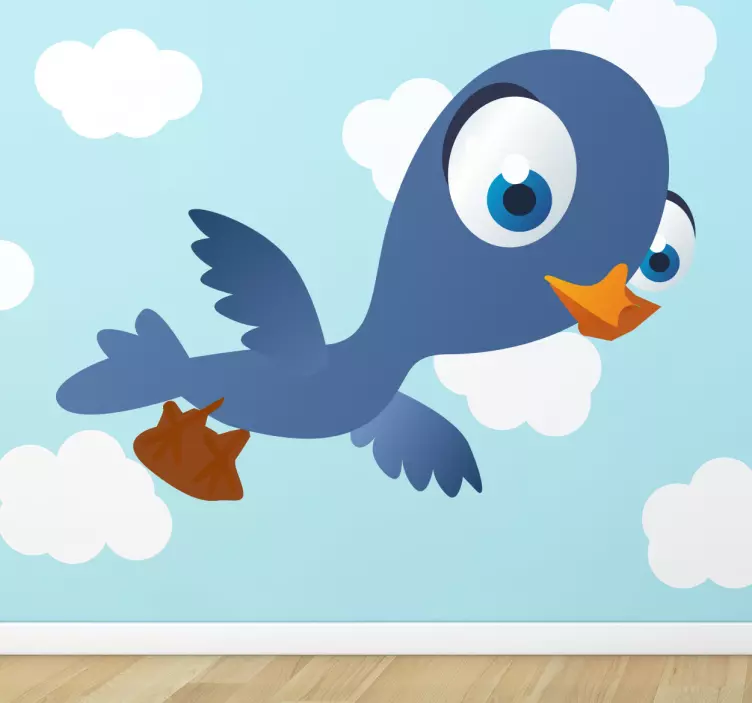 Swallow Bird Kids Sticker - TenStickers