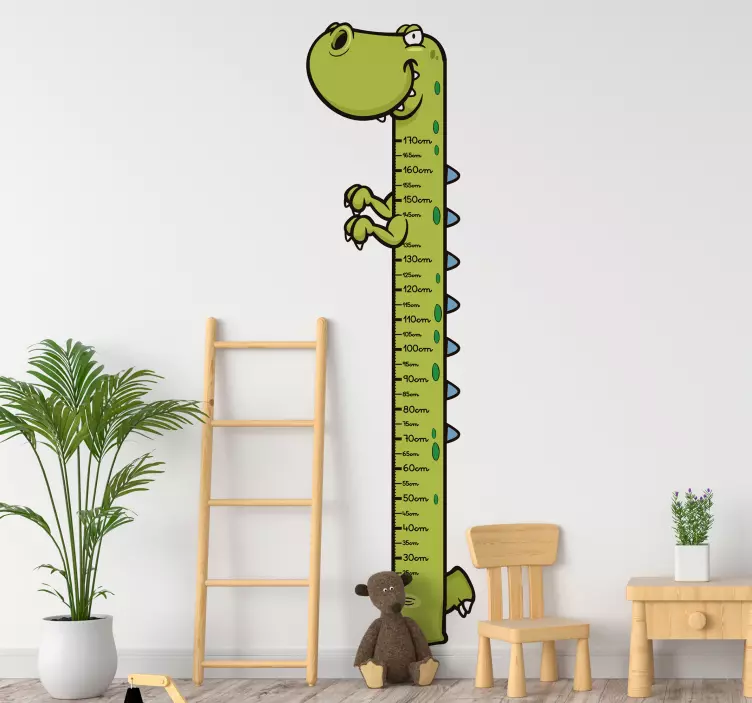 T- Rex Height Chart Wall Sticker - TenStickers