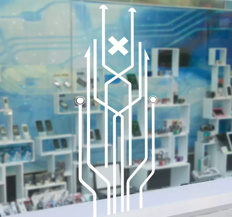 Technological Form Wall Sticker - TenStickers