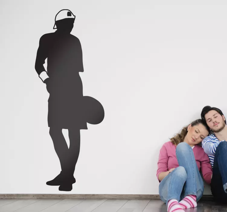 Tennis Serve Wall Sticker - TenStickers