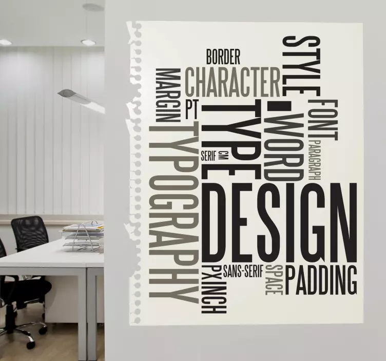 Text Designs Wall Sticker - TenStickers