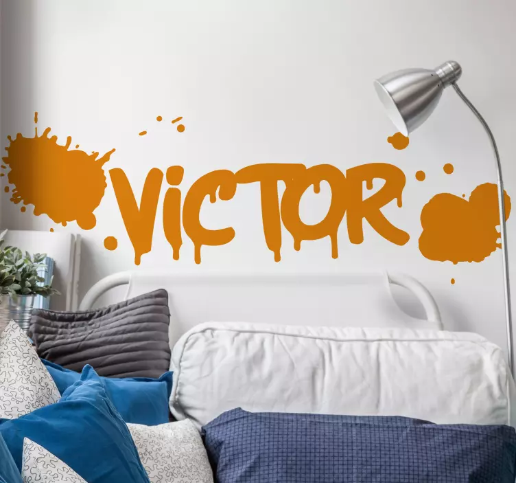 Text sticker custom name decor for room - TenStickers