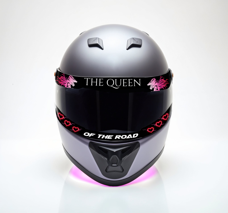 The queen visor bike sticker - TenStickers