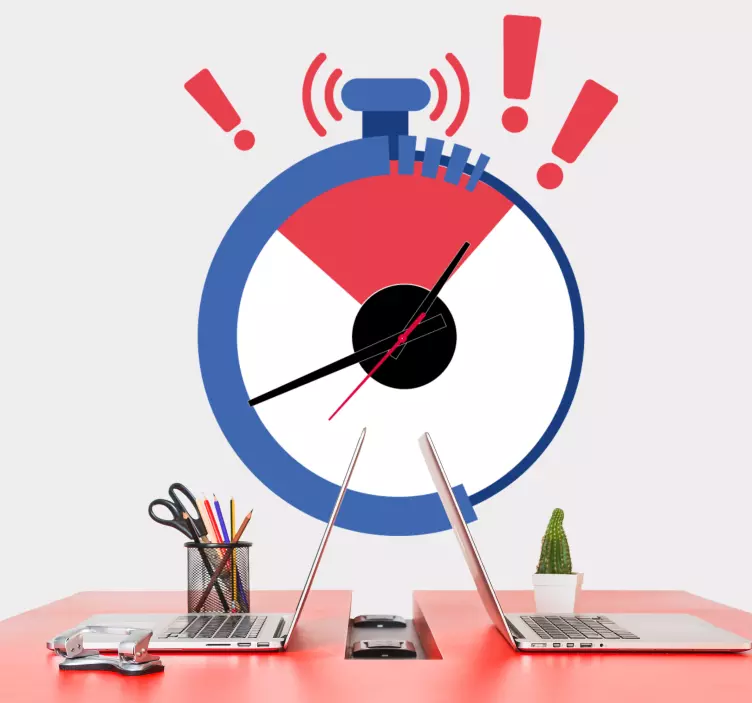 Timer with Alerts clock wall sticker - TenStickers